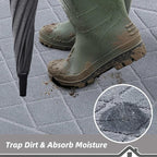 BEQHAUSE Dirt Trapper Door Mat 20" x 32", Doormat Non-Slip Entryway Rugs - Image 3