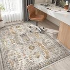 Madane 6x9 Area Rugs for Living Room, Stain Resistant Washable Rugs, Non-Slip - Image 4