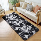 Amdrebio Black White Grey Runner Rugs 2x6 - Image 3
