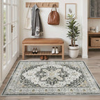 Madane Area Rug 3x5, Entryway Washable Vintage Runners Bedroom Non Slip Indoor - Image 2