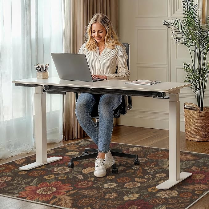 48"x72" Office Chair Mat for Hardwood Tile Floor, Under Desk Carpet Protector - Image 2