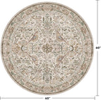 Washable 5ft Area Round Rug for Living Room - Image 2