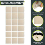 ProsourceFit Exercise Puzzle Mat 1/2-inch, EVA Interlocking Foam Floor Tiles - Image 5