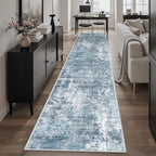Soalmost Runner Rug 2'x10' Abstract Washable Non-Slip Runner Rugs by Soalmost