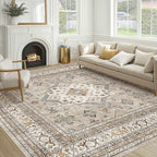 Vintage Living Room Square Area Rug 9x9 by COTILED