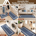 COSY HOMEER Kitchen Rugs Non-Slip 20x30/20x48 Inch Thick Polypropylene Standing - Image 6