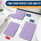 OLANLY Small Bathroom Rugs 24x16, Extra Soft Absorbent Chenille Bath Rugs - Image 2