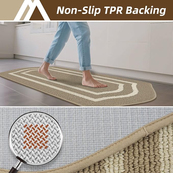 COSY HOMEER Kitchen Rugs and Mats 24"x48" Non Slip Kitchen Mats - Image 4