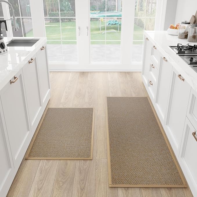 SUMLANS Kitchen Mat Set of 2 PCS, Cushioned Non Slip Rugs by SUMLANS