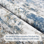 Abstract Washable Runner Rug 2x6, Hallway Rug Non-Slip, Woven Non-Shedding Thin - Image 4