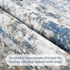 3x5 Area Rug Washable Entryway Rug Non Slip Abstract Tear and Stain Resistance - Image 4
