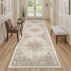 Vintage Hallway Runner Rug 3x8: Large Soft Washable Entryway - Image 4