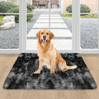 2x3 ft Shaggy Small Black Rug, Tie Dye Soft Fluffy Carpet Bedside Fuzzy Area - Image 8