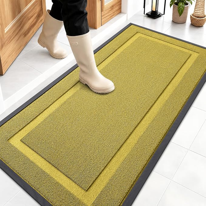 OLANLY Front Door Mat Indoor Outdoor Entrance, Waterproof All-Season, by OLANLY