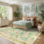 4x6 Whimsical Safari Nursery Area Rug Washable Non Slip Small Living Room Rugs - Image 3