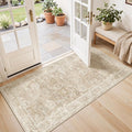 Madane 2x4 Washable Rugs for Entryway, Low Pile Non-Slip Area Rug Kitchen Door by Madane