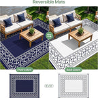 GENIMO Outdoor Rug Waterproof for Patio Decor, Outside Area Mat for Rv - Image 4