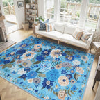 Washable Area Rug 8x10, Large Soft Rugs by WelcometoBabovid