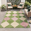 GENIMO Outdoor & Indoor Area Rug 5'x7', Waterproof, Non-Shedding, Easy Cleaning by GENIMO