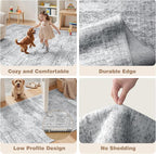 Washable Kitchen Rugs Sets of 2 Piece, Hallway Runner Rug Non-Slip - Image 7