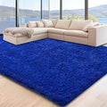 5x7 Blue Area Rugs for Living Room, Fluffy Shag Rug for Bedroom Boys Kids by Unknown