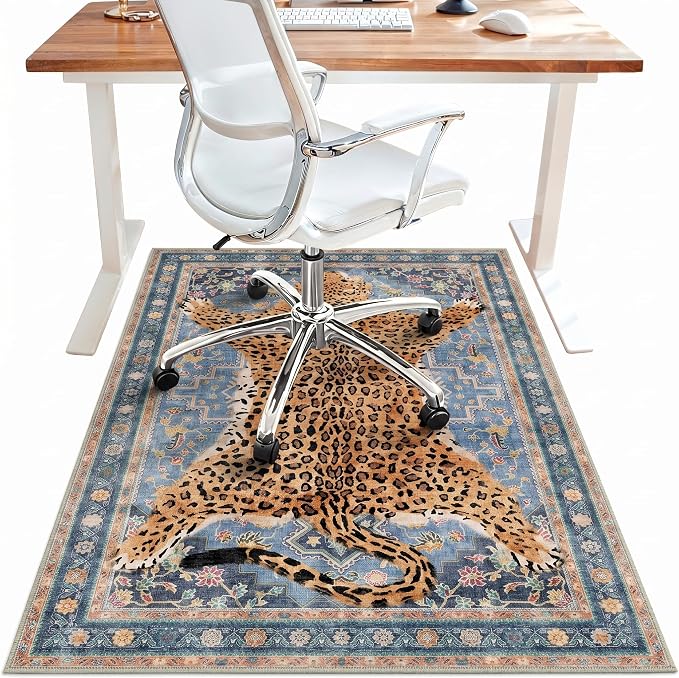 48"x72" Office Chair Mat for Hardwood Tile Floor, Under Desk Carpet Protector by BESBLEE