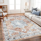 CHAMPLANT 5x7 Washable Area Rug Vintage Traditional Floor Cover Foldable Thin by CHAMPLANT