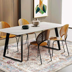CHAMPLANT Washable 10'x14' Area Rug Vintage Traditional Distressed Indoor - Image 3