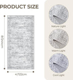 4x8 Rug for Bedroom, Wide Runner Rug for Hallway, Non Slip Washable Runner Rug - Image 2
