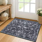 KILOCOCO Small Area Rug 2x3 Entryway Rugs Printed Vintage Moroccan Floral by Kilococo