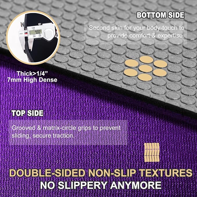 GXMMAT Large Exercise Mat 6'x4'/6'x5'/6'x6', Thick Workout Mats - Image 3