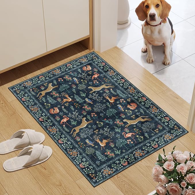 DUKINO 2x3 Rug, Washable Animal Rugs - Image 3