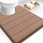 OLANLY Memory Foam Toilet Rugs U Shaped 24x20, Super Soft Absorbent Contour by OLANLY