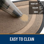 OLANLY Half Circle Door Mat Indoor Outdoor Entrance Welcome, Waterproof - Image 5