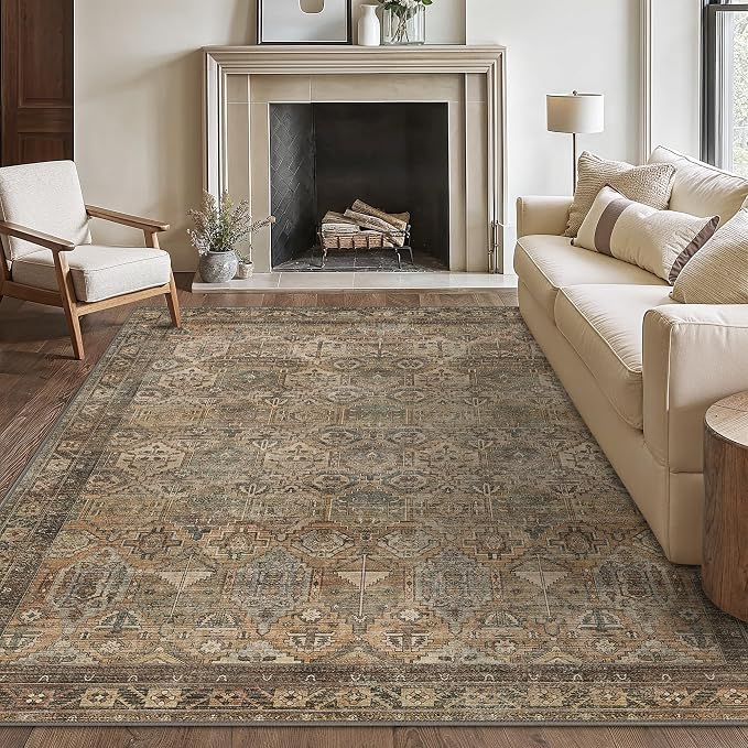 Bavni Washable Rug 8x10 Area Rug by BAVNI