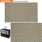 SAND MINE Reversible Mats, Plastic Straw Rug, Modern Area Rug, Large Floor Mat - Image 3