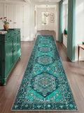 SERISSA Runner Rug for Hallways, Extra Long Boho Rug Ultra Soft Vintage Teal by SERISSAHomeDecorCollection