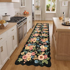 DUKINO Washable Runner Rug, 2x7 Lightweight Soft Floral Hallway Rug Runner - Image 3