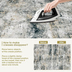 8x10 Area Rugs for Living Room Bedroom: Abstract Washable Rug - Image 9