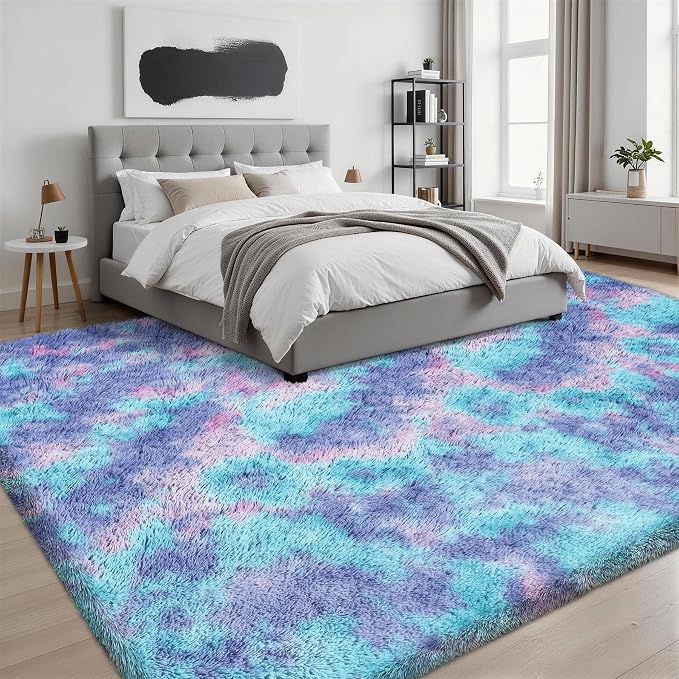 Fluffy Area Rugs 9x12 Living Room Bedroom: Ultra Soft Shag Rug Upgrade Non-Slip - Image 3