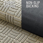 OLANLY Front Door Mat Outside Entrance 59x34, Heavy Duty Sturdy Natural Rubber - Image 4