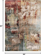 Lahome Modern Abstract 5x7 Area Rugs - Image 2
