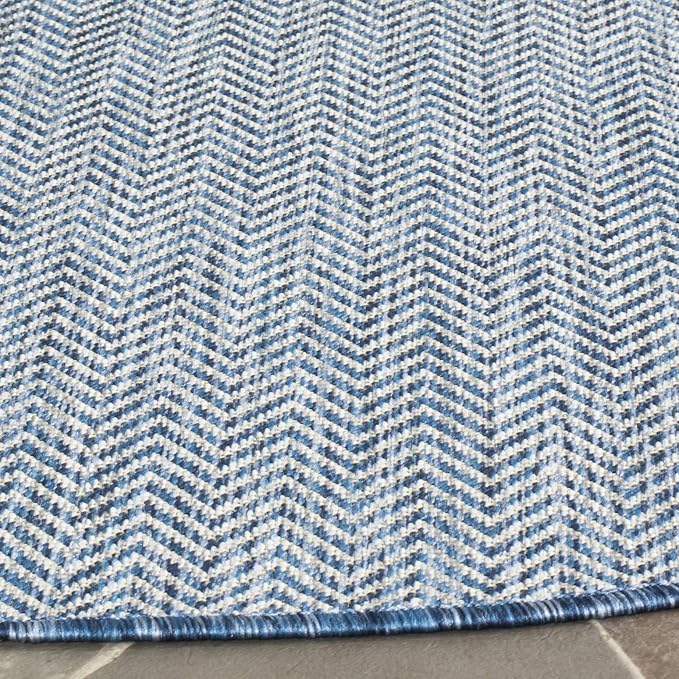 SAFAVIEH Outdoor Round Rug 4' - Image 4