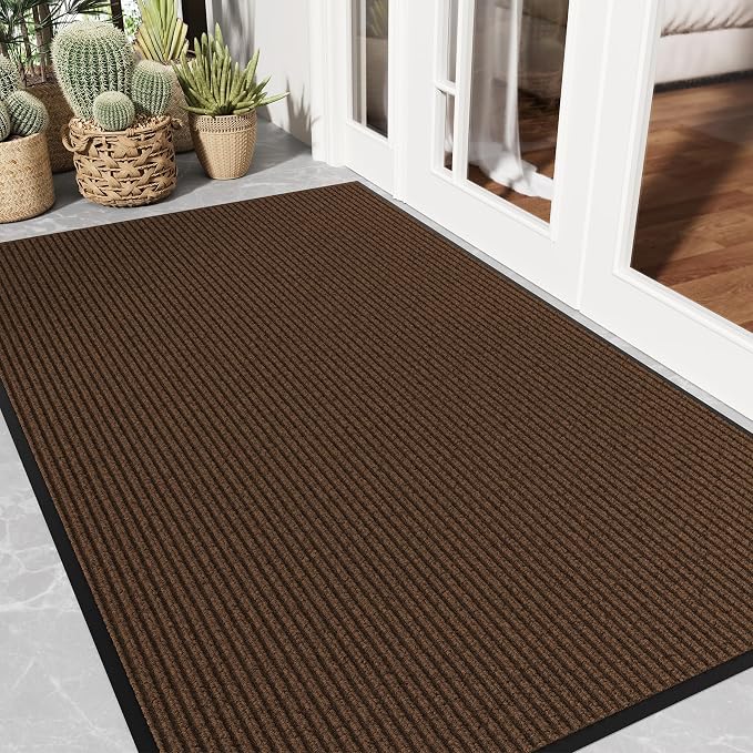 Front Door Mat 3' x 5', Dirt Trapper Dog Door Mat by EZ2LIVE