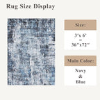 3x6 Washable Wide Runner Rug – Non-Slip Floor Carpet Runner - Image 2