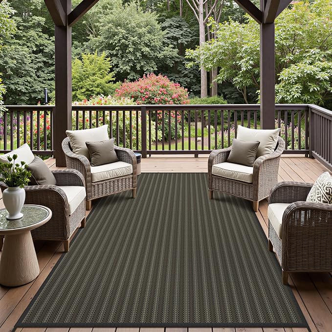 GENIMO Outdoor Rug for Patio Clearance, Lightweight Waterproof RV Camping Mat - Image 3