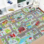 Capslpad Kids Rug Educational Play Rug 6.6' x 5' Traffic Road Kids Car Mat by CapslpadDirect