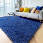 ONASAR Navy Area Rugs for Bedroom Living Room, 4x6 Blue Fluffy Indoor Bedside - Image 8