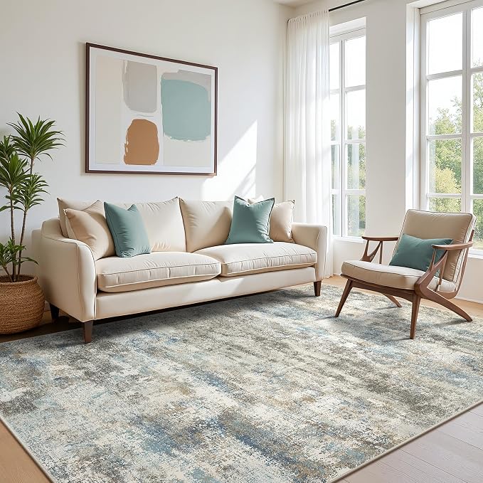 BEIMO Area Rugs 6x9 for Living Room Bedroom, Modern Abstract Machine Washable by BEIMO