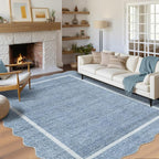 GarveeHome Scalloped Large Living Room Area Rug 6x9 by GarveeHome